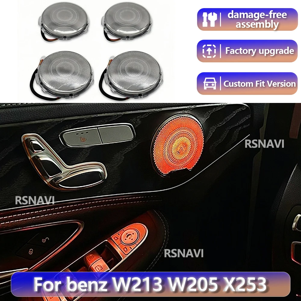 

RGB-светодиодная подсветка для дверей автомобиля Mercedes-Benz W205 X253 W213 W238 C/GLC/E-класса 2013-2020 годов выпуска, купе, декоративная подсветка, новая LED-подсветка.