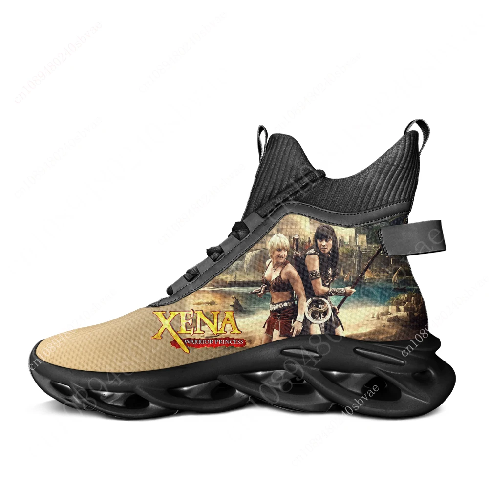 Xena Warrior Princess Home High Top Sneakers Mens Womens Sports Running Shoes Sneaker Lace Up Mesh Footwear Customized Made Shoe