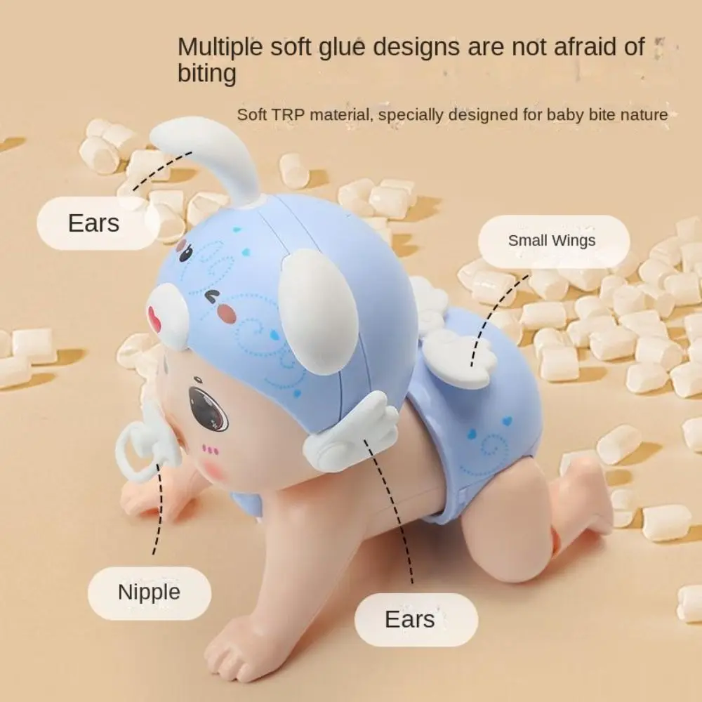 Electric Toddlers Baby Pacifier Crawling Toys Infants 6-12 Months Learning Climb Baby Learning To Crawl Pink Montessori Gift