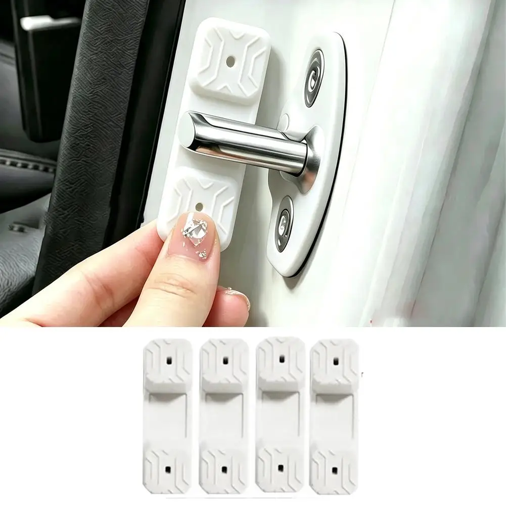 Door Shock Absorber Magnetic Lock Protect Shock Cushion Pad Sturdy Car Door Lock Protector Versatile for SUV Truck4PCS