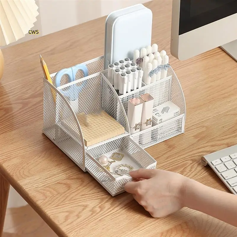 デスク文具オーガナイザー鉛筆ファイル収納ラック7グリッド収納ボックス分割コンテナオフィスアクセス