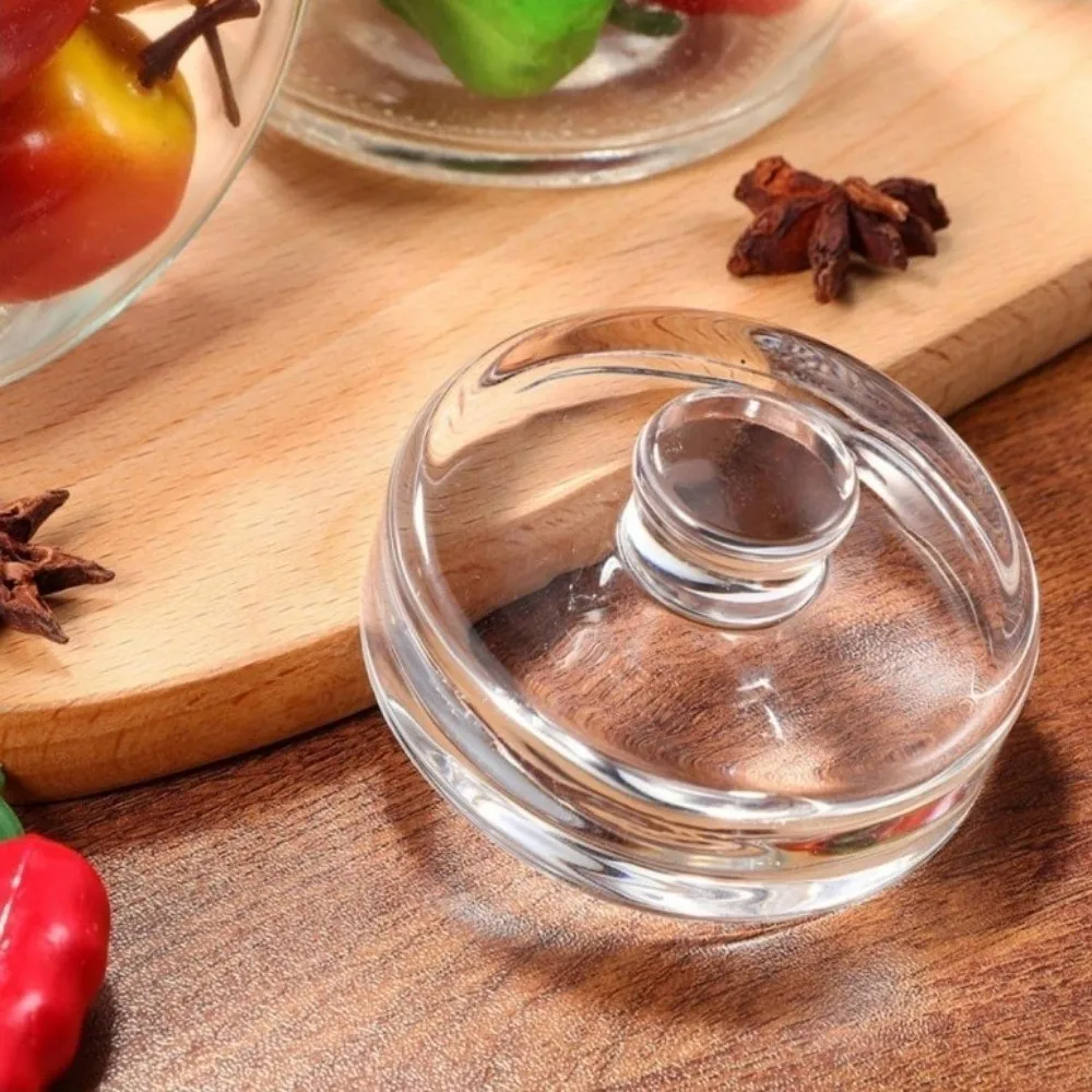 Fermented Glass Weights with Handle Sealed Heavy Fermenting Weights Kitchen Gadgets Clear Wide Mouth Mason Jar Lid