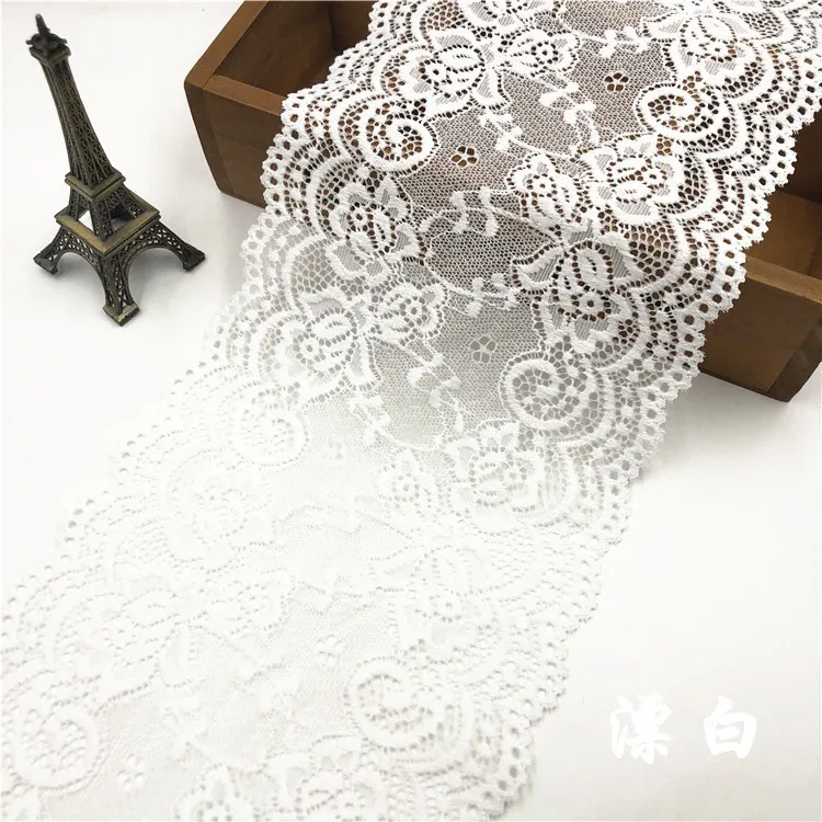 Hollow Out Floral Embroidered Lace Ribbon DIY Handmade Crafts Fabric Black White Beige Gray Pink Red Blue Purple Green Tape