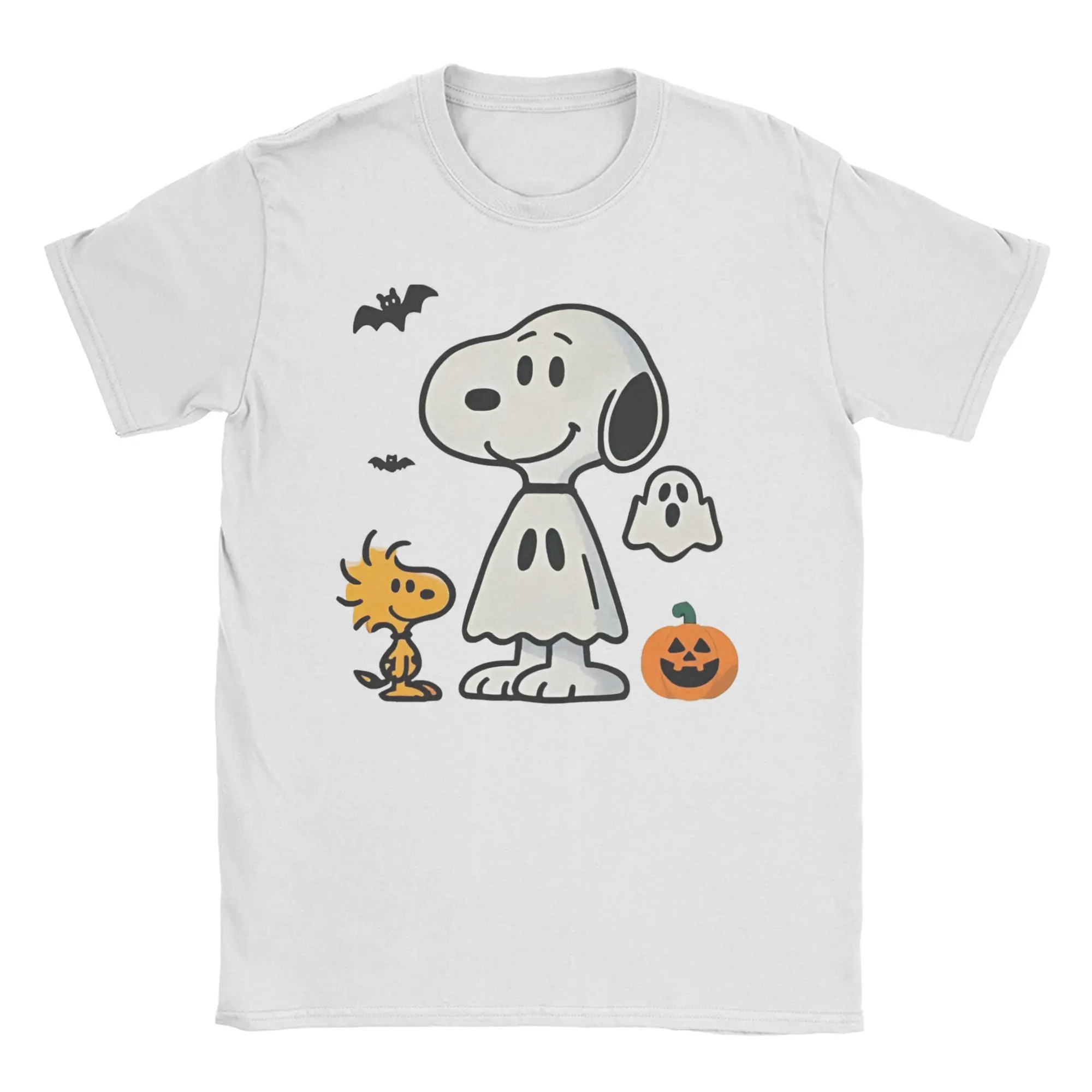

snoopys halloween pumpkin Tee Shirt for Men Women Graphic Printed T Shirts 100% Cotton Clothes