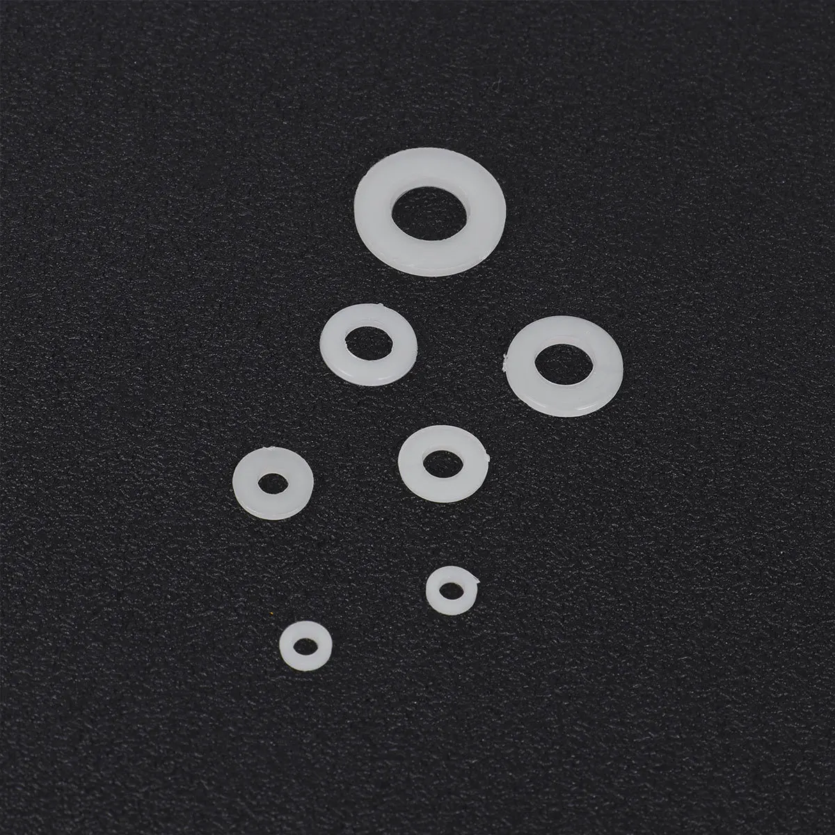 

350Pcs Nylon Washer Flat Spacer White Durable Nylon Gasket for Electrical Automotive Marine M2.5 M5 M8 Seals Washer Gasket Ring