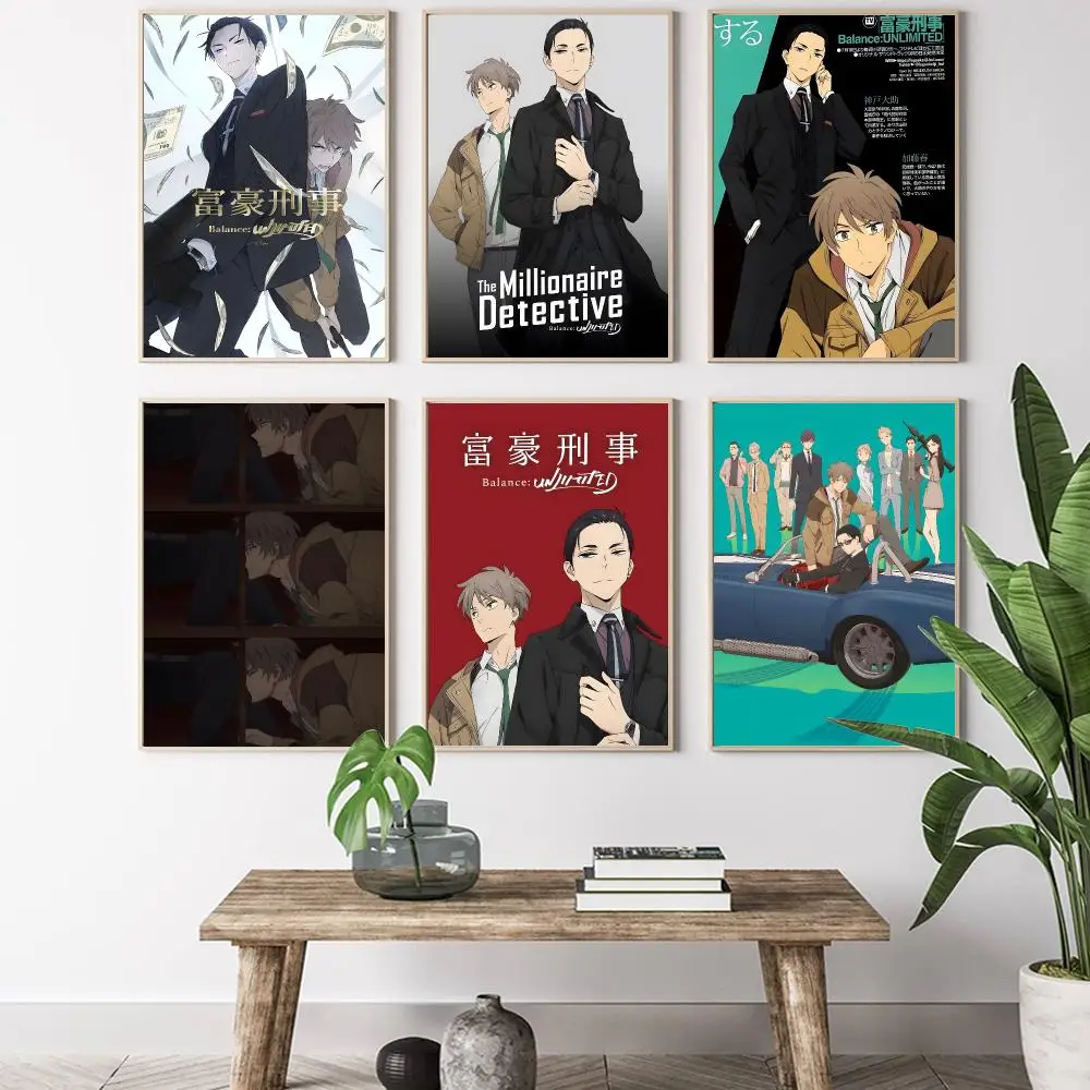 The M-Millionaire Detective Balance Unlimited Painting Calligraphy HD Canvas Poster living room bedroom bar aesthetic decoration