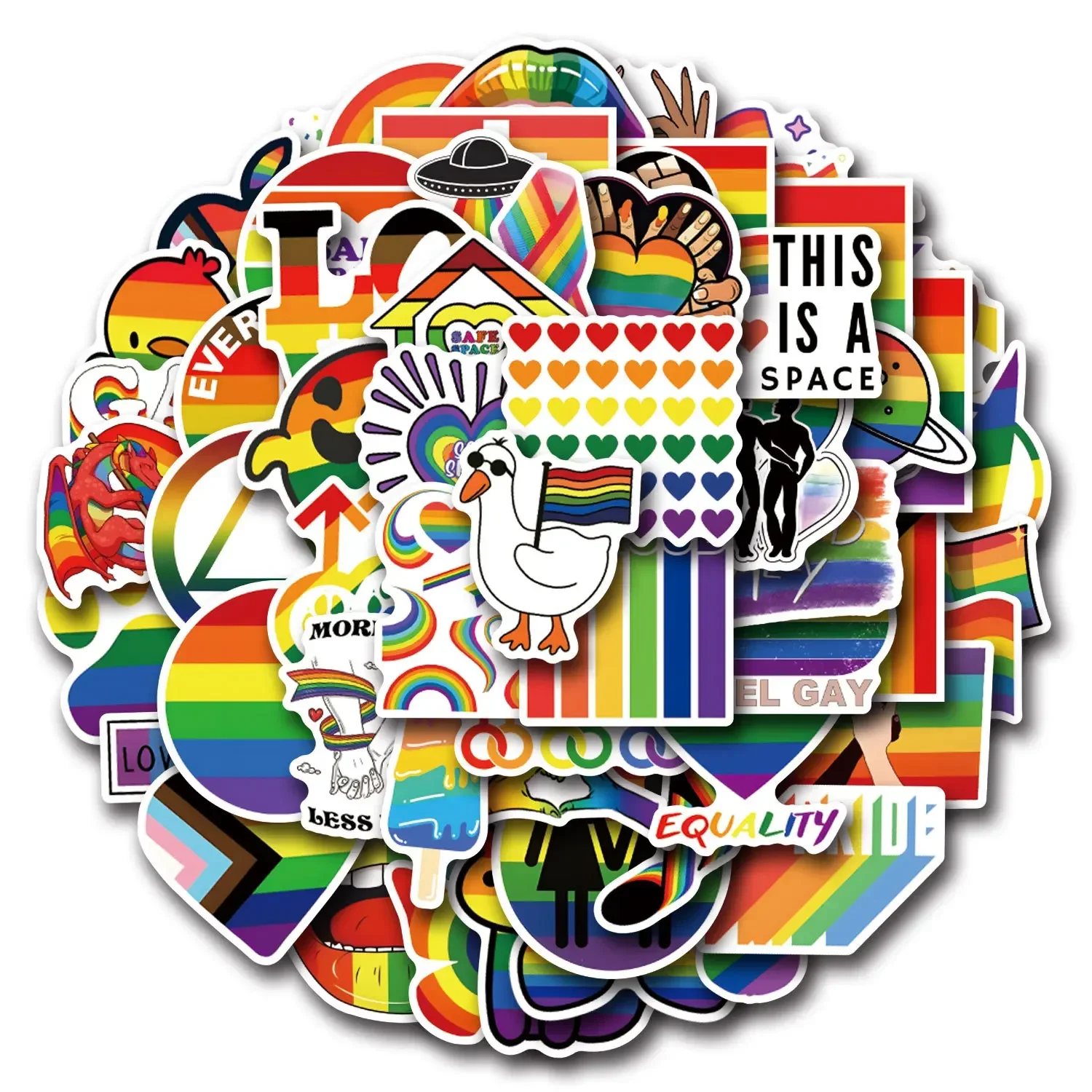 AliExpress GOGOTU 110PCS Pride Parade Stickers Funny Graffiti Waterproof Decoration Laptop Phone Guitar Car Bike Skateboard Cartoon Decal Gifts