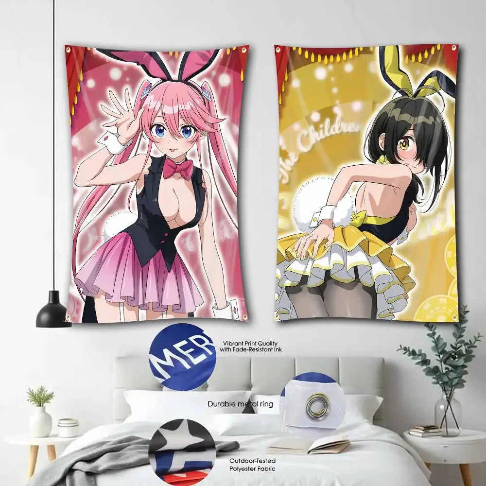 

Anime Shiunji Family Children Official Flag Tapestry Banner for Bedroom Living Room Outdoor Camping Custom Supported