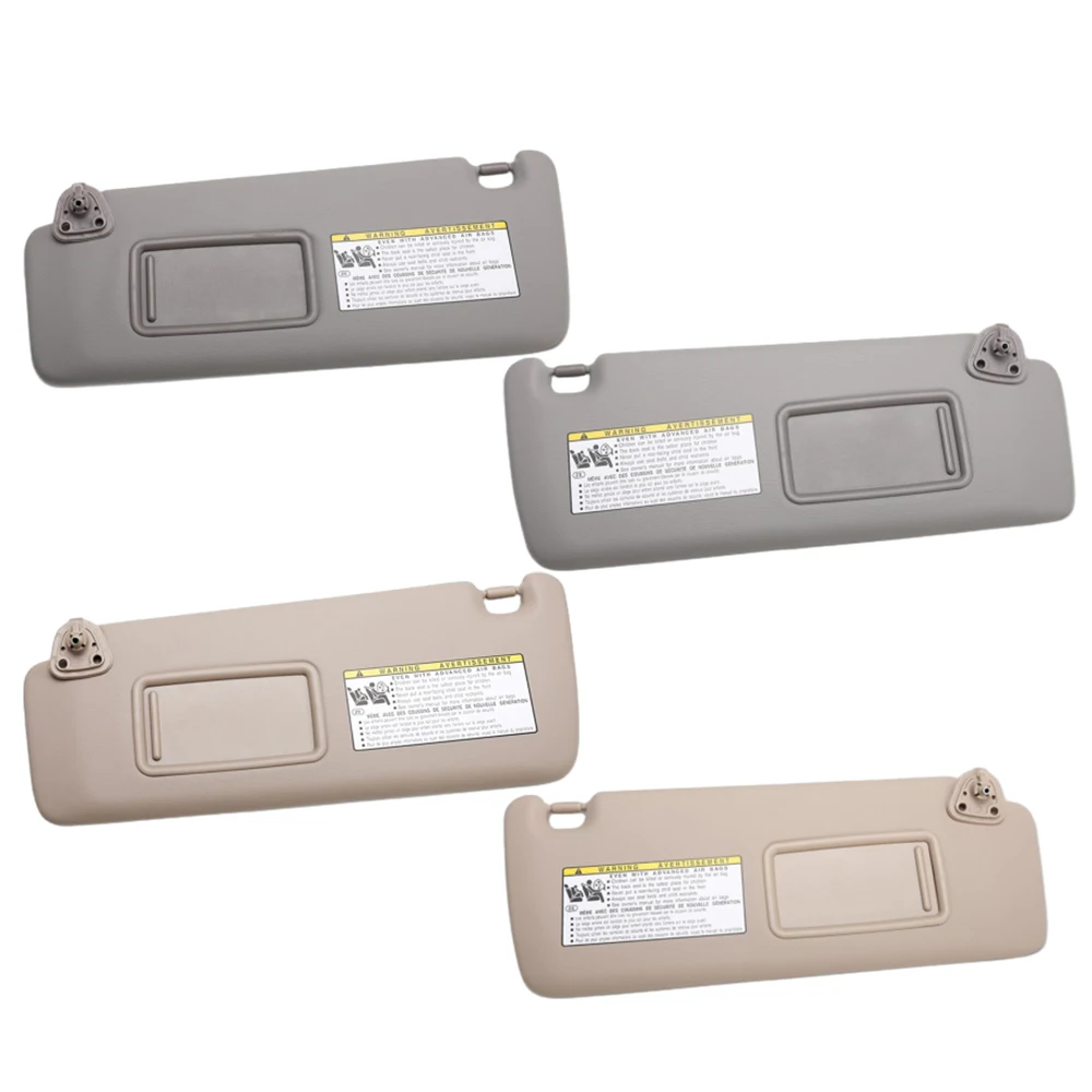 

Для Toyota Highlander 2004 2005 2006 2007, салон автомобиля, солнцезащитный козырек с зеркалом, серая, бежевая солнцезащитная козырек, левая/правая сторона