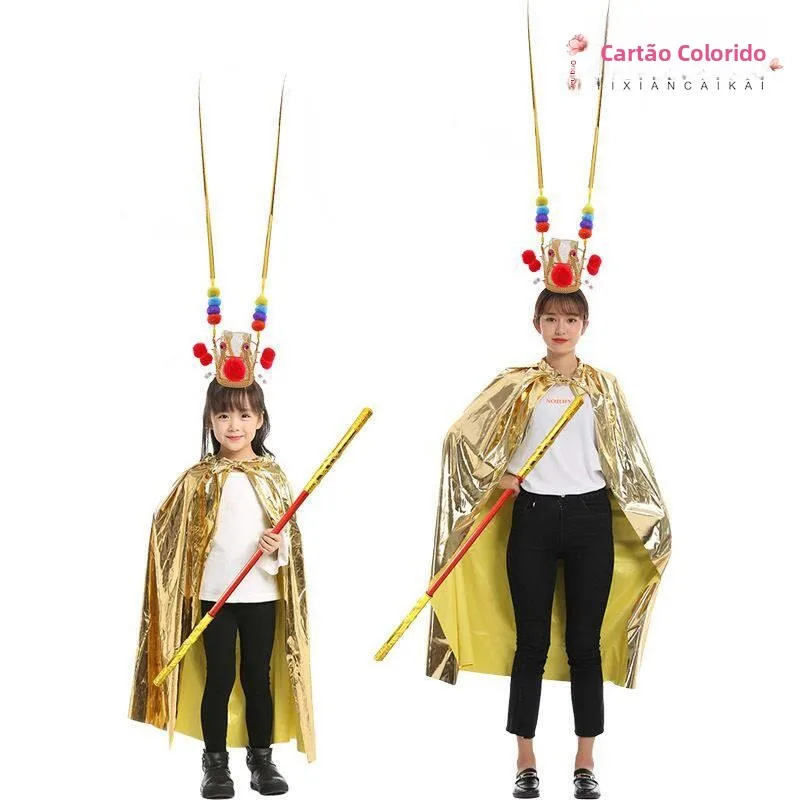 conjunto-de-fantasia-de-dia-das-criancas-coroa-roxa-dourada-sun-wukong-asas-de-fenix-qitianshan-bone-e-mascara-de-rei-maca