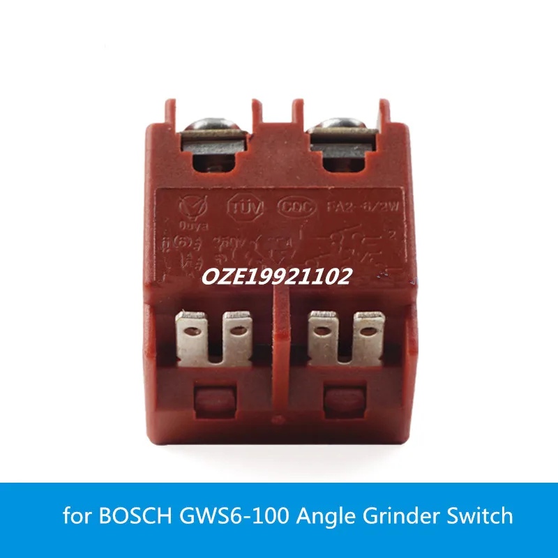 Interruptor de amoladora angular, accesorios de amoladora angular para GWS6-100/GWS-125 8-100/6600 6000 9553 9556HN/HB, 1 ud.