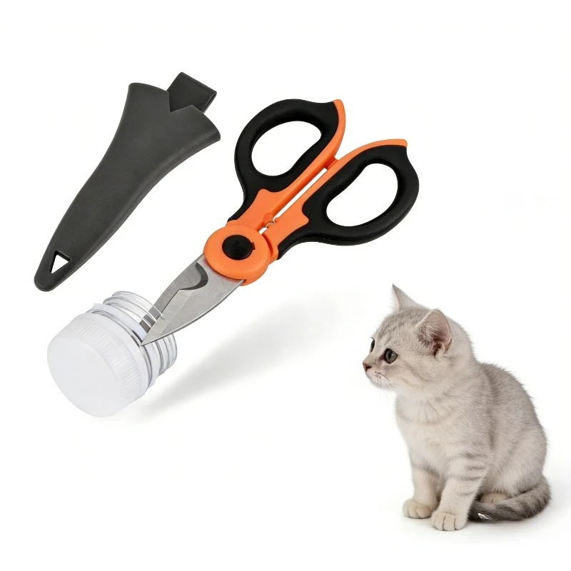 

Professional Dailima Stainless Steel Scissors Multifunctional for Fishing Electrician Wire Stripper Serrated Home Office Tool