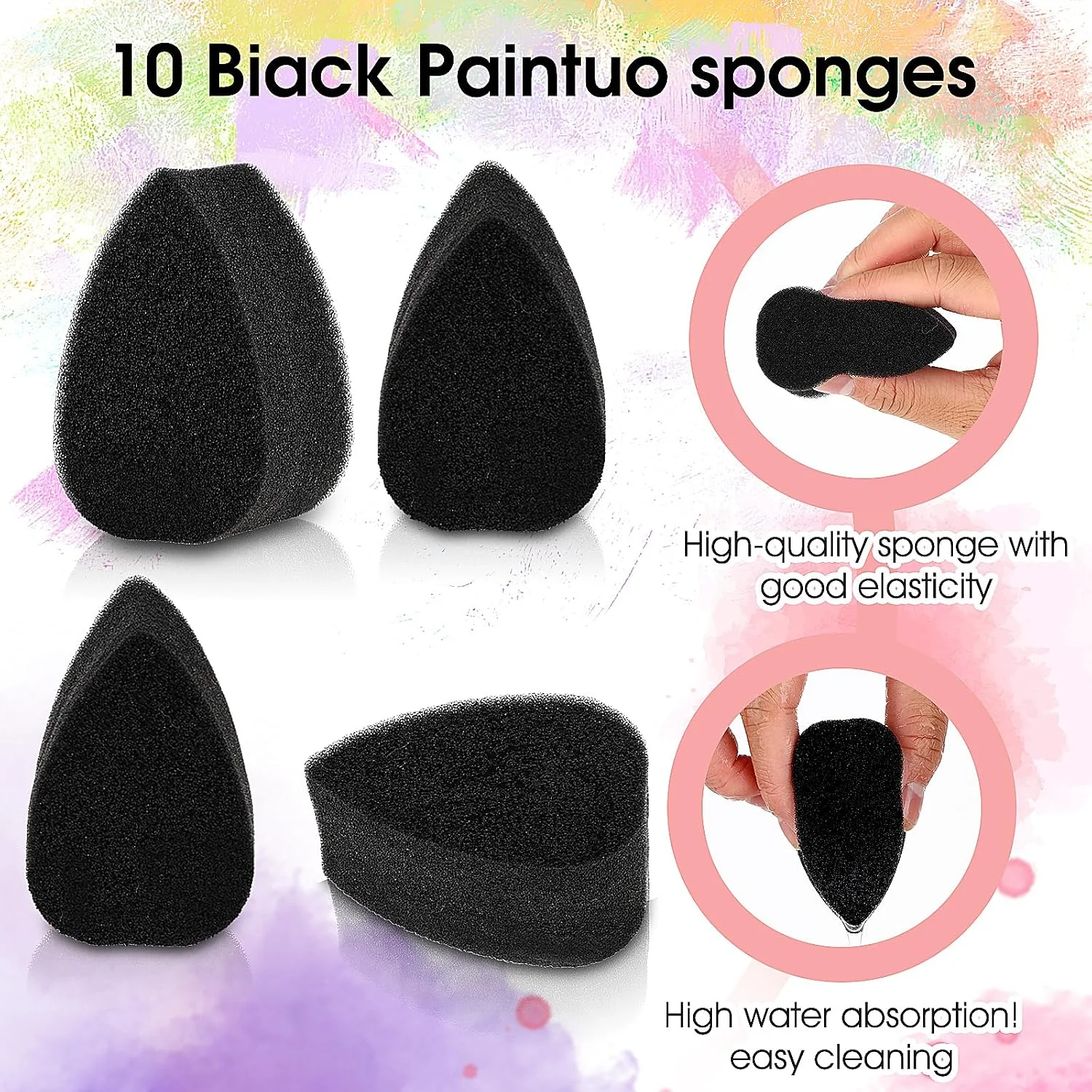 Face Paint Sponge High Density Face Painting Supplies Petal Painting Sponge Droplets  Paint Sponges Body Paintings Tear Drop