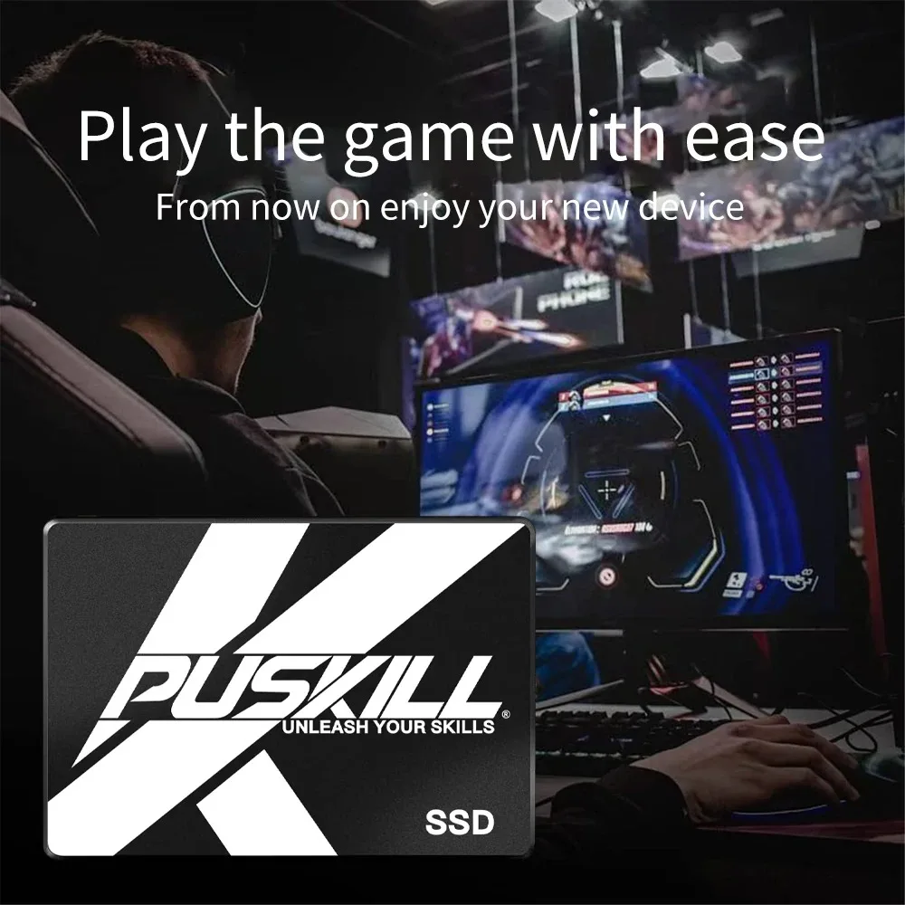 PUSKILL Solid State Drive SATA3 Hard Disk 120GB 128GB 240GB 256GB 512GB 1TB SSD for Desktop Laptop