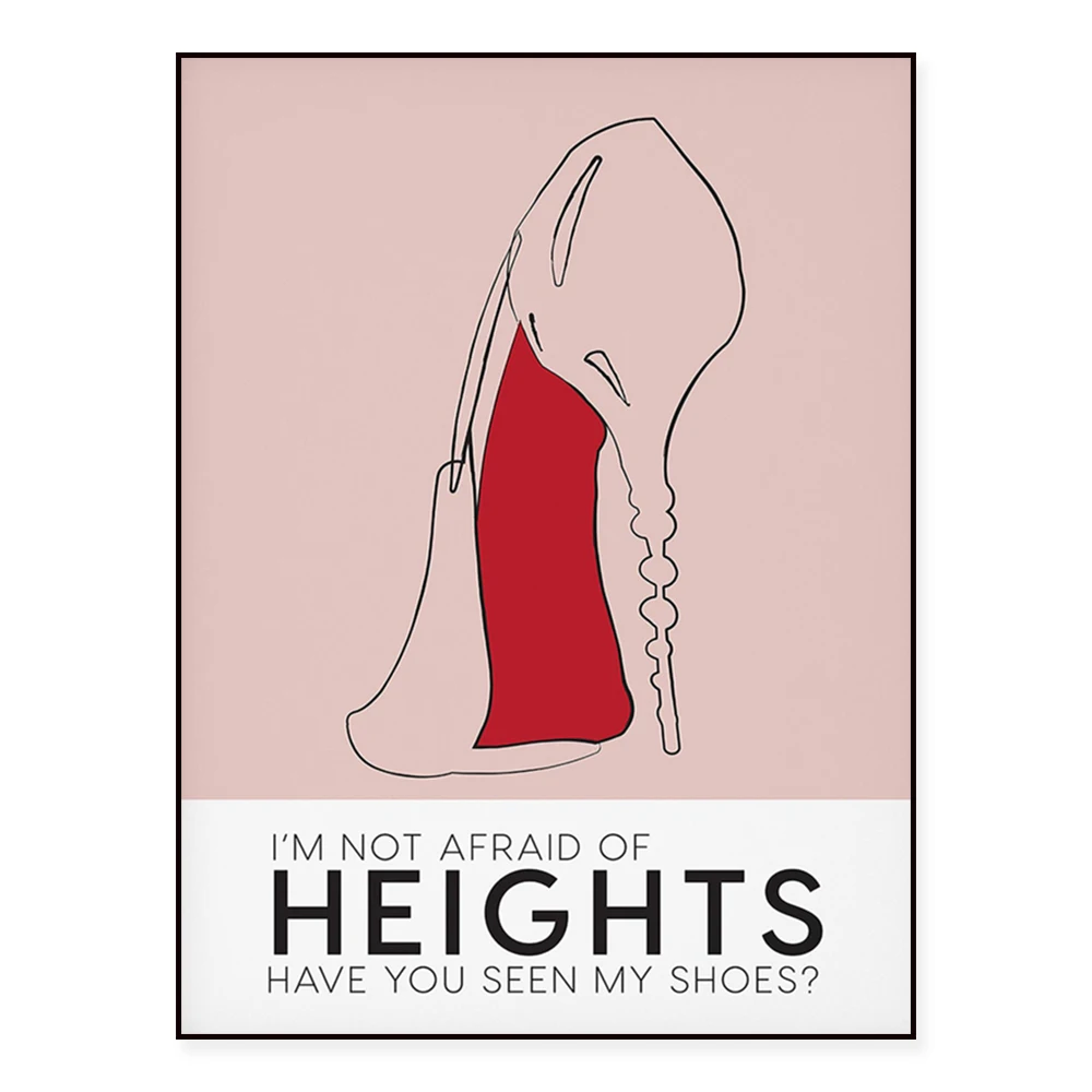 Printable high heel art, sex and the city quotes, bedroom print closet decoration shoe cabinet poster