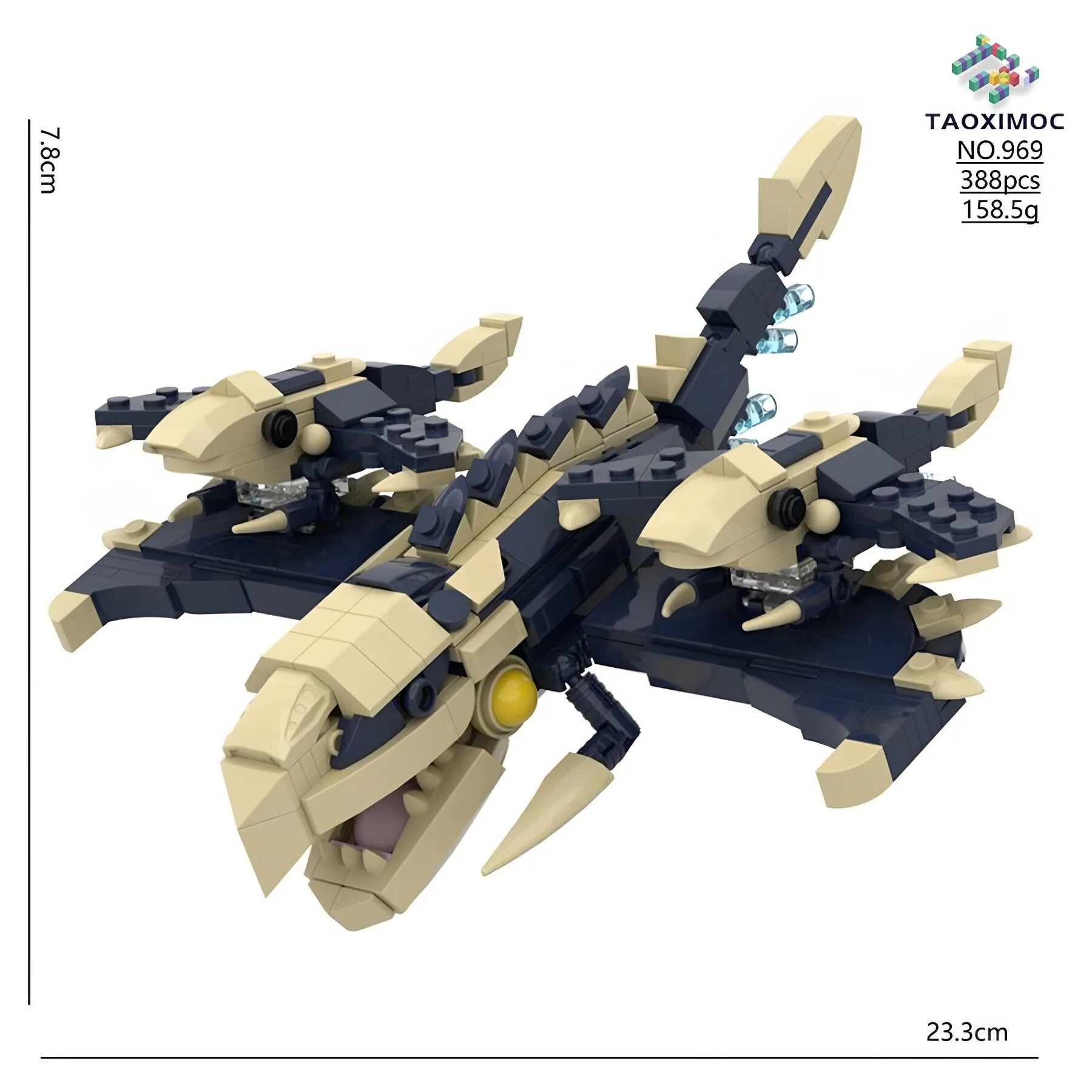 Subnautica Bloop, Monstruo Marino, Comedor de Peces, Leviatán, El Gran Maja, Bloques de Construcción de Subnautica, Juguete para Niños, Regalo para Fanáticos