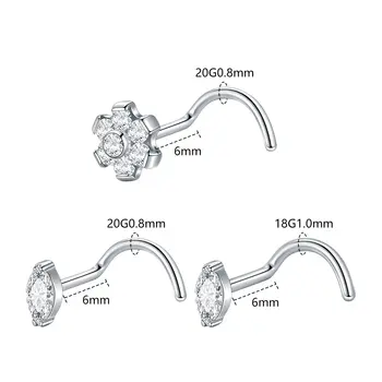8 最佳銷售 鈦金屬鼻環 - №4