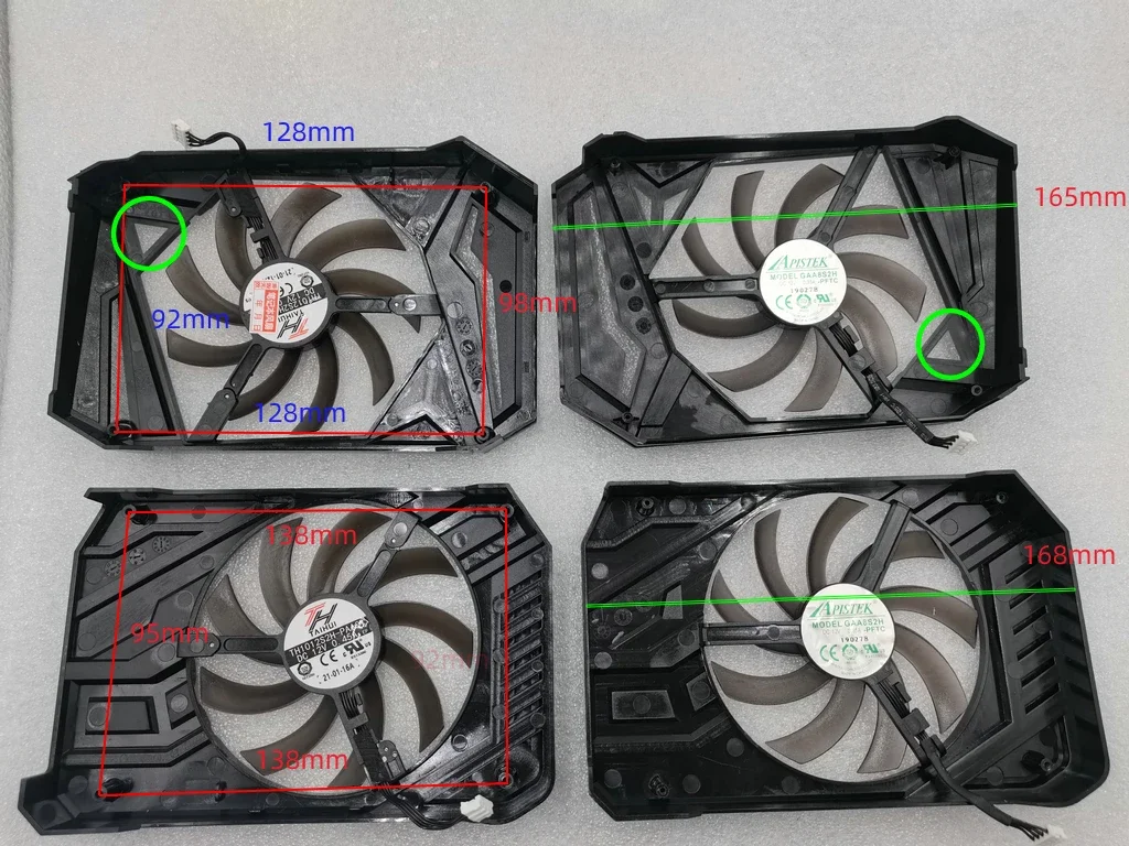 TH1012S2H-PAA01 FDC10U12S9-C 95mm DC12V 0.45A dla PALIT RTX2060 GTX1660 1660ti 1660S STORMX OC 6GB wentylator karty graficznej