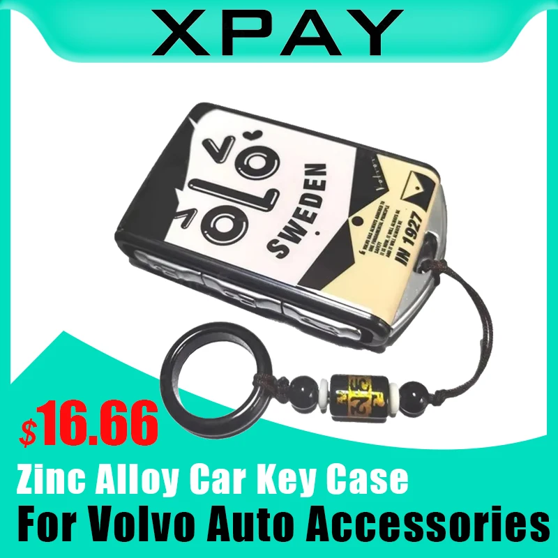 

Car key fob cover key case shell for Volvo Polestar 2 XC90 V90 S60 2019 V60 2019 XC40 2018 XC60 2020 S90 2021 2022 2023