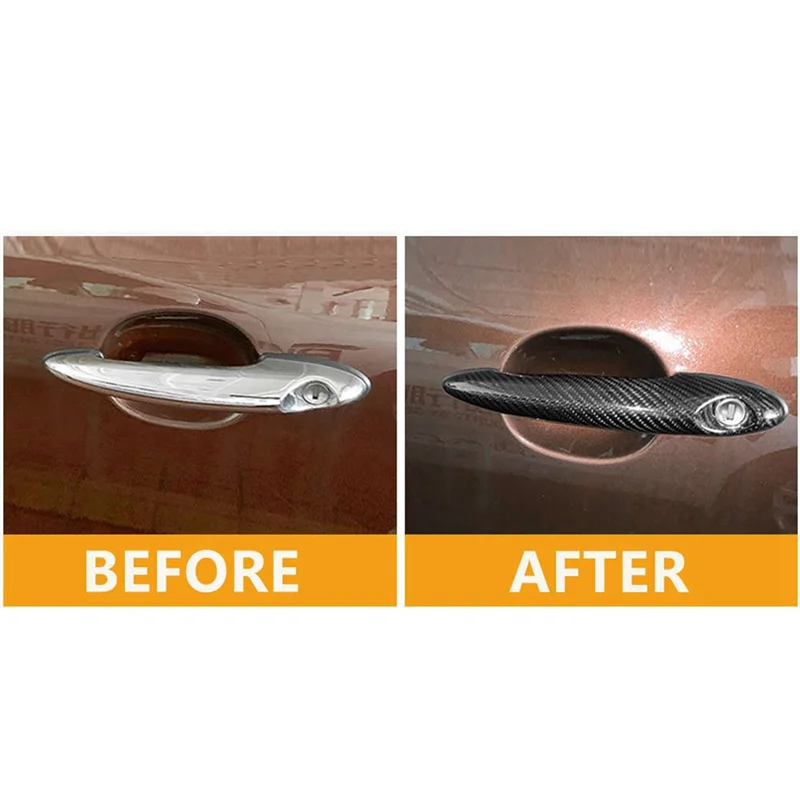 Чехлы из углеродного волокна для автомобильных ручек BMW MINI Cooper S R50 R52 R53 R55 R56 R57 R58 R59 R61 JC