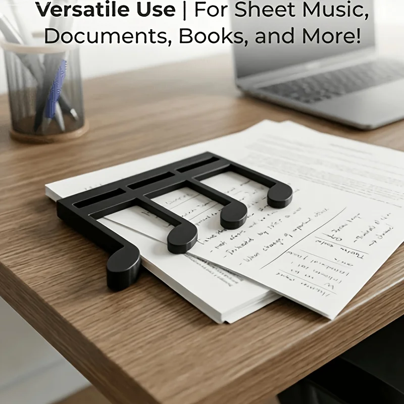 3D printed note modeling music clip, piano guitar violin score fixing clip, book pressure paper weight ornament