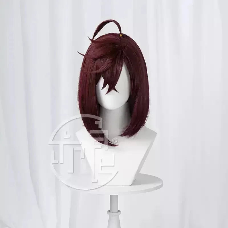 

Аниме Dandadan Momo Ayase, парик для косплея, короткий винно-красный бобо, термостойкие синтетические волосы, костюм на Хэллоуин, ролевые игры, вечерние парики;