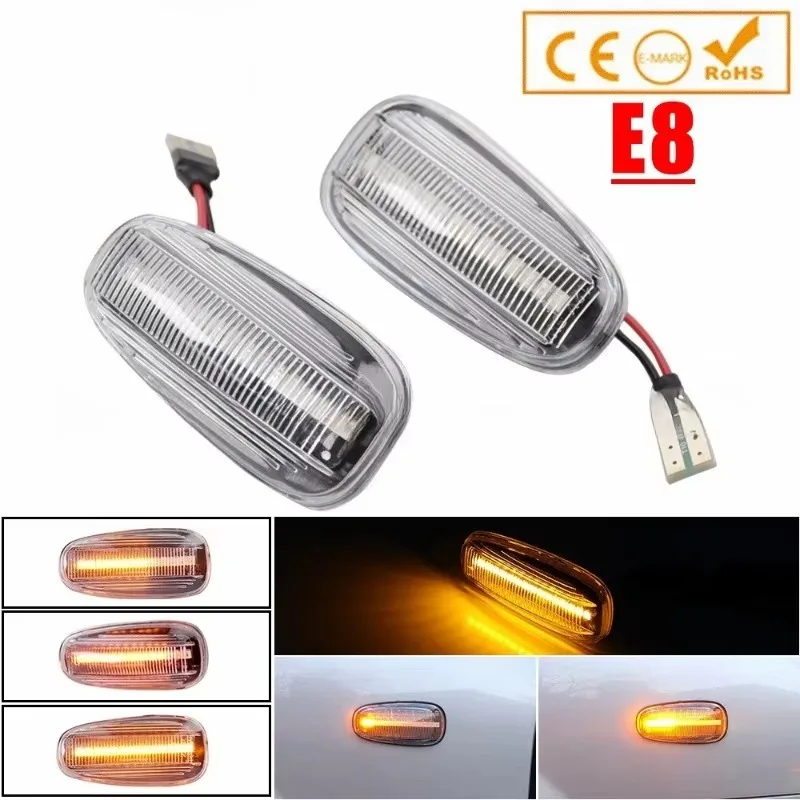 

Zza For 2PCS Opel Zafira A 1999-2005 Astra G 1998-2009 Dynamic LED Flashing Turn Signal Side Marker Lamp Light Sequential Blinke