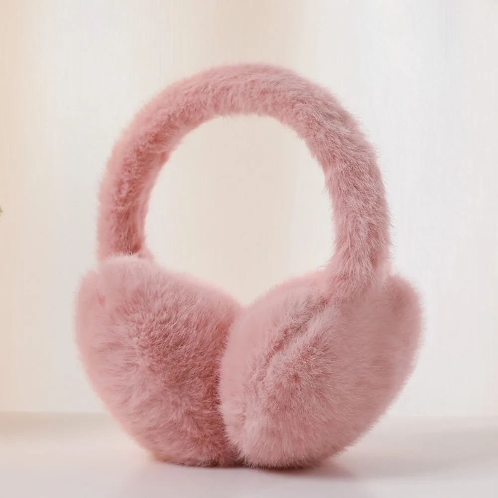 Simpatico paraorecchie in peluche con papillon Protezione dal freddo Cuffie soffici a forma di cuore caldo Paraorecchie in peluche invernali