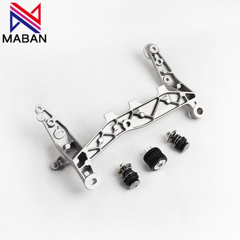New Style 1SET 7P0698007B 7P0616006 Air Suspension Compressor Pump Bracket Support Repair Kit For Touareg II Cayenne 2011-2016