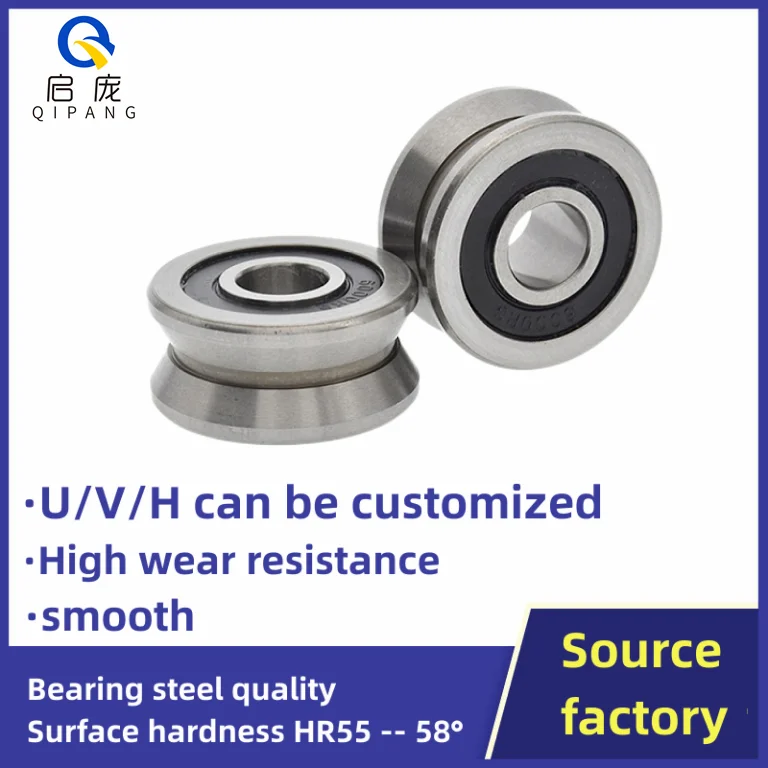 

4*13*5mm H-Groove V-Concave Straightening wheel U Bearing 624z Pulley/Crane/Guide Wheel/Rolling steel pipe straightener tool