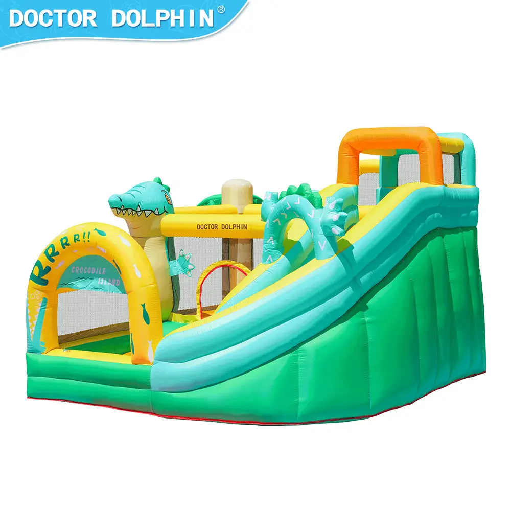 Tropical rainforest backyard children's giant inflatable slide children's bounce house combination slide