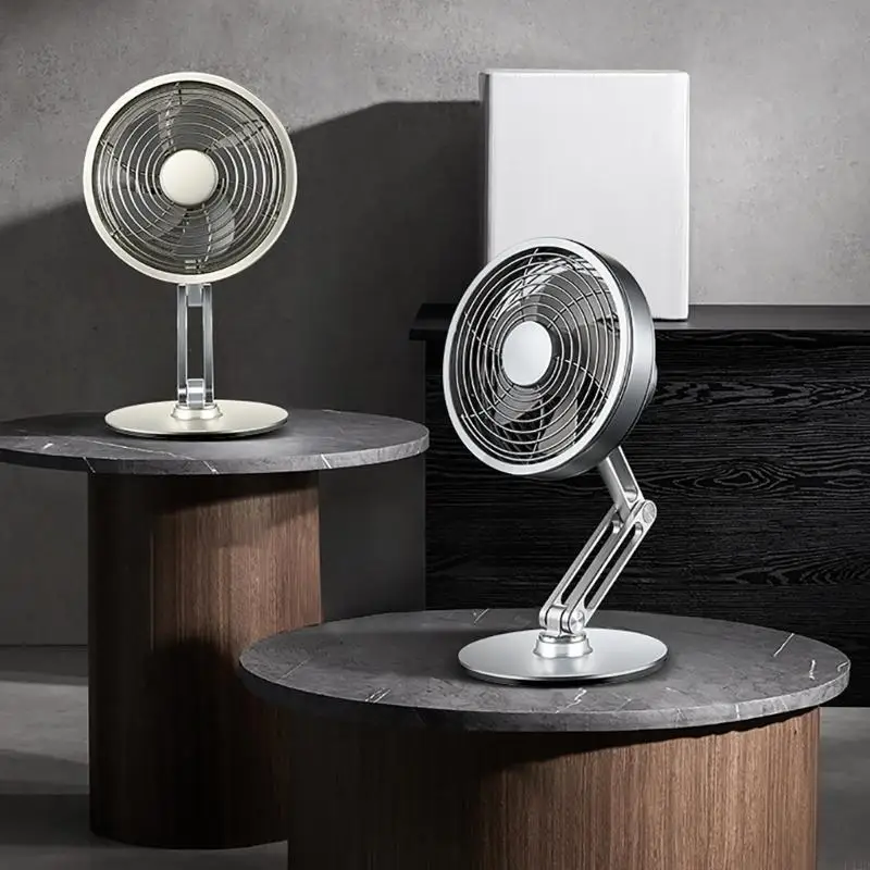 F42D Fan Metal Numoless 5.6 "Fan da scrivania USB potente ventola del desktop USB 360 ° RATALLE