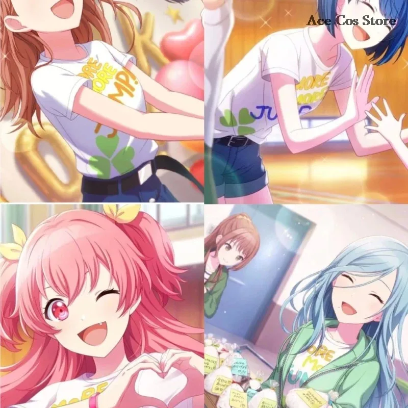 Az15 مشروع Sekai تأثيري MMJ المزيد القفز Kiritani Haruka Hanasato Minori Momoi Airi Hinomori Shizuku المشجعين دعوة زي تي شيرت Co