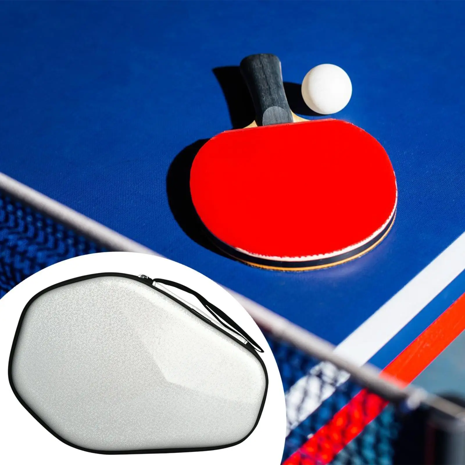 EVA Table Tennis Racket Cover Paddle Storage Bag Lightweight Protective Case for Ping Pong Game