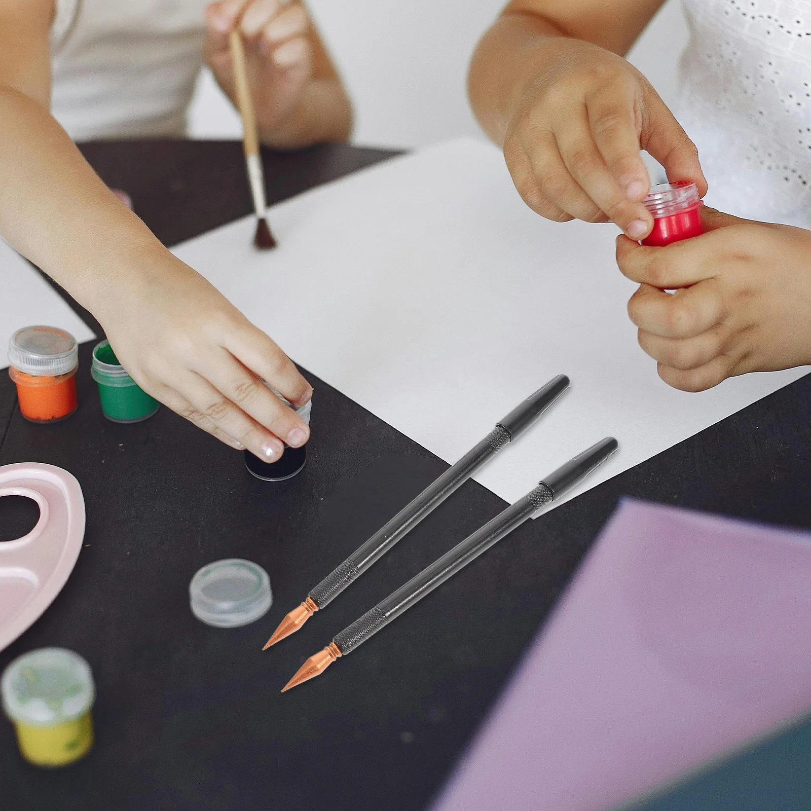 

6 pcs Scratch Pen Expert Edition Curved Smooth Design Dual Tips For Detailing Drawing Comfortable Grip Scratch Coloring Art Tool