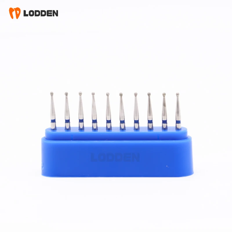 LODDEN 10 Stück/Boxen BR1901 Diamantbohrer in Kugelform, sortiert in FG-Schaft, gemischtes KIT, 1,6 mm, mittelgroße Bohrer, Zahnarzt-Schleifwerkzeuge – Detail 7