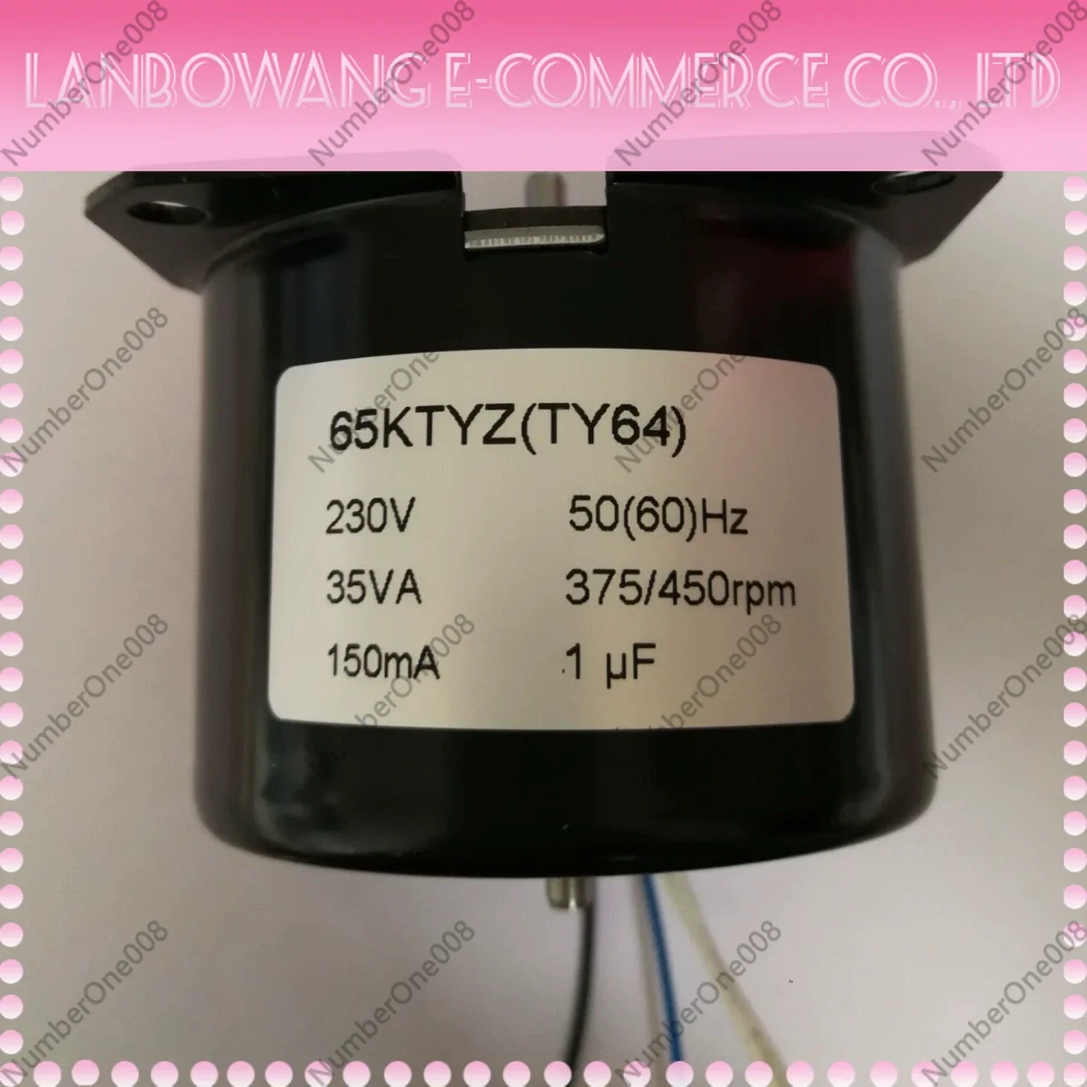 65KTYZ 220V AC Synchronous Motor, Permanent Magnet Gear Motor 15-30RPM for Fan Home Appliance