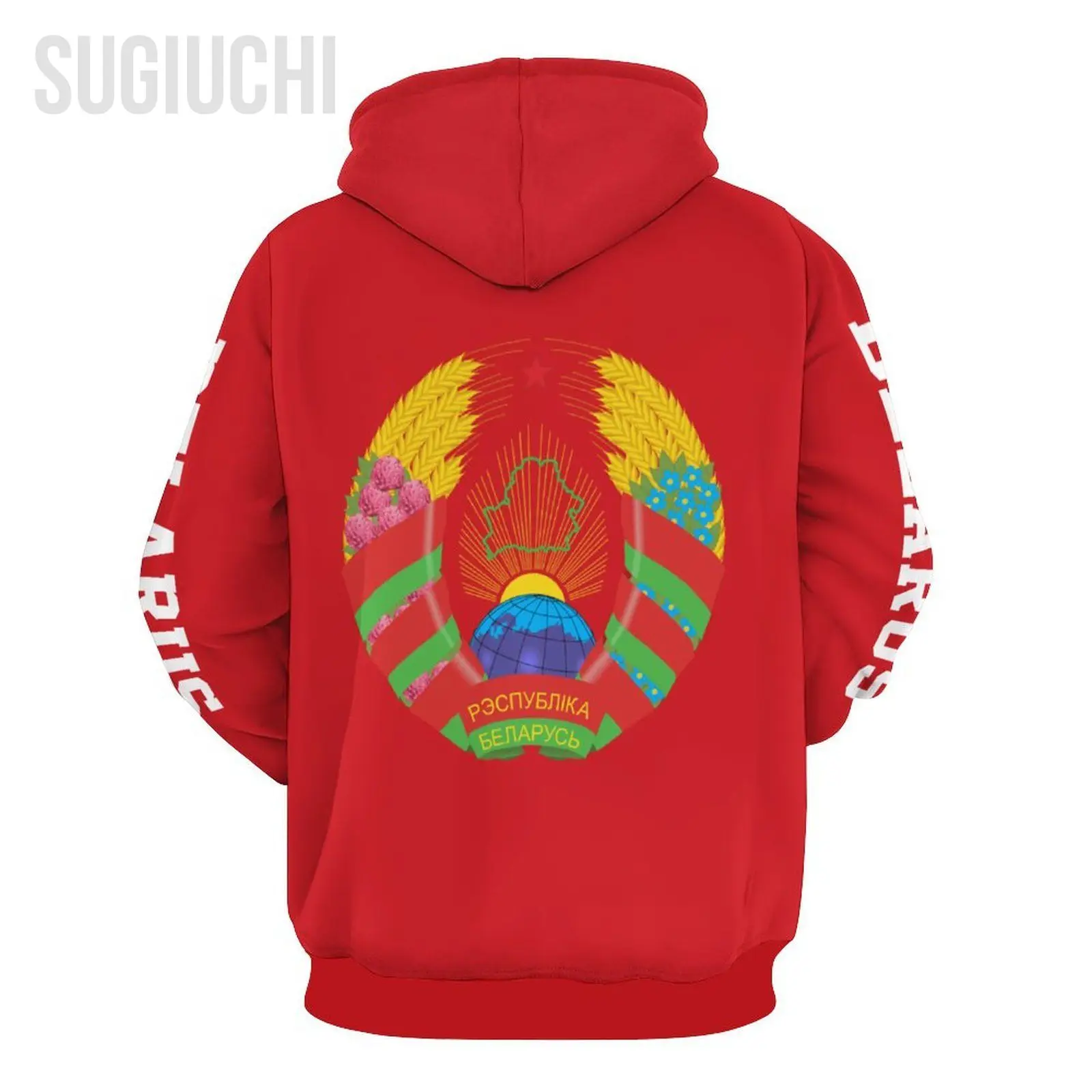 Unisex 3D Hoodie Belarus Flag Men Women Polyester Harajuku Sweatshirt Pullover Hoodies Casual Cool