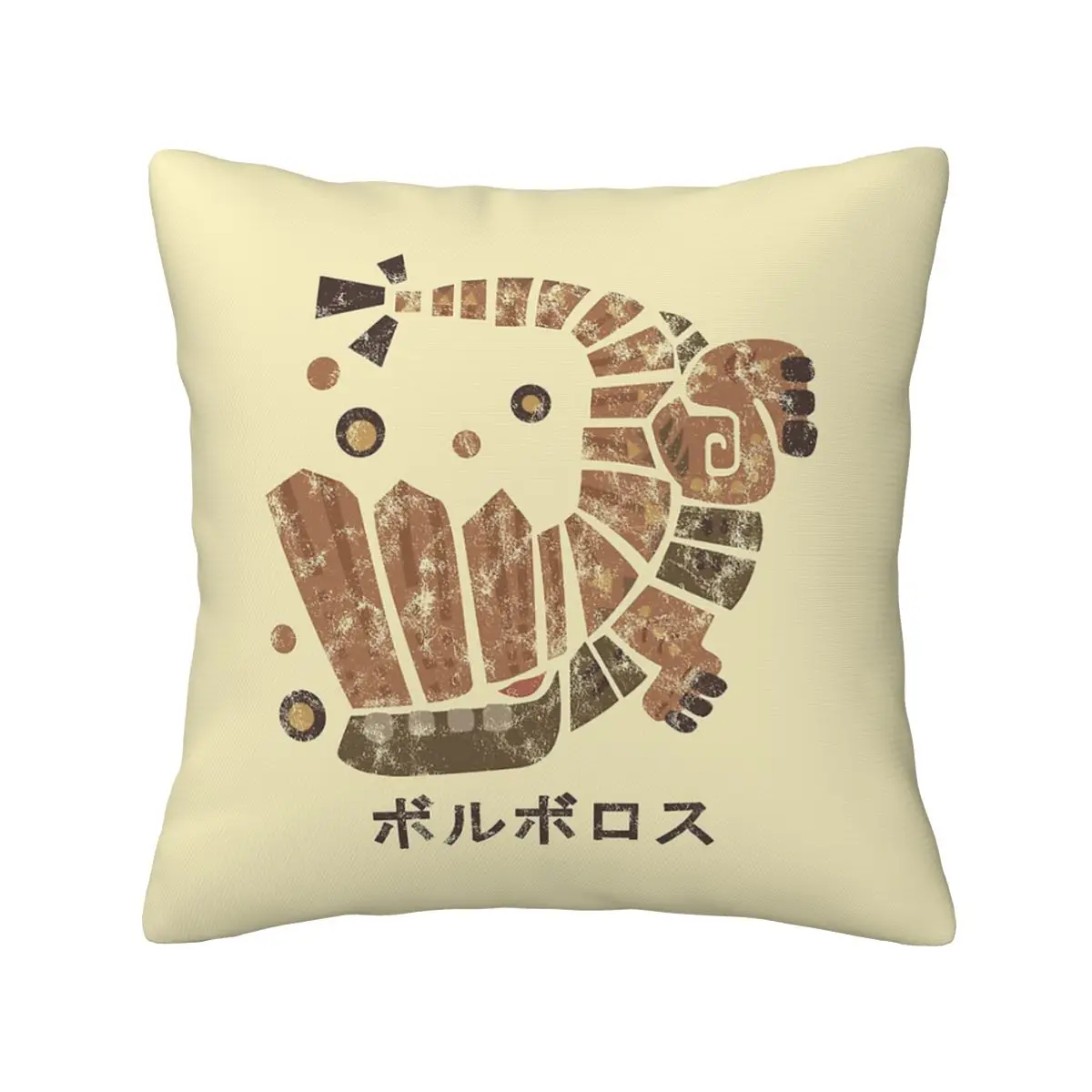 

Monster Hunter World Barroth Kanji Icon Pillowcase Soft Cushion Cover Gift Pillow Case Cover for Home Double-sided Printing