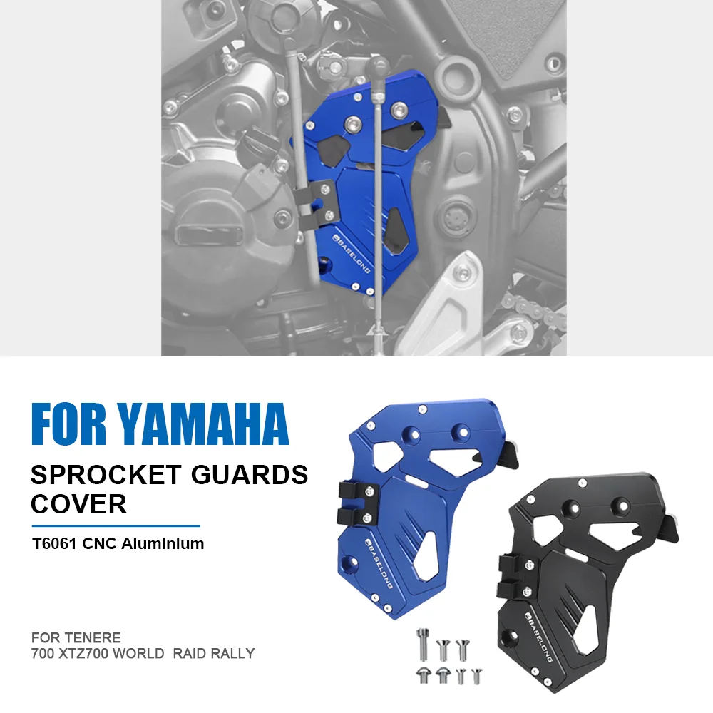 

Tenere700 2019-2024 For Yamaha Motorcycle Chain Protector Sprocket Guards Cover Tenere 700 XTZ700 World 2022 Raid Rally 2020-24