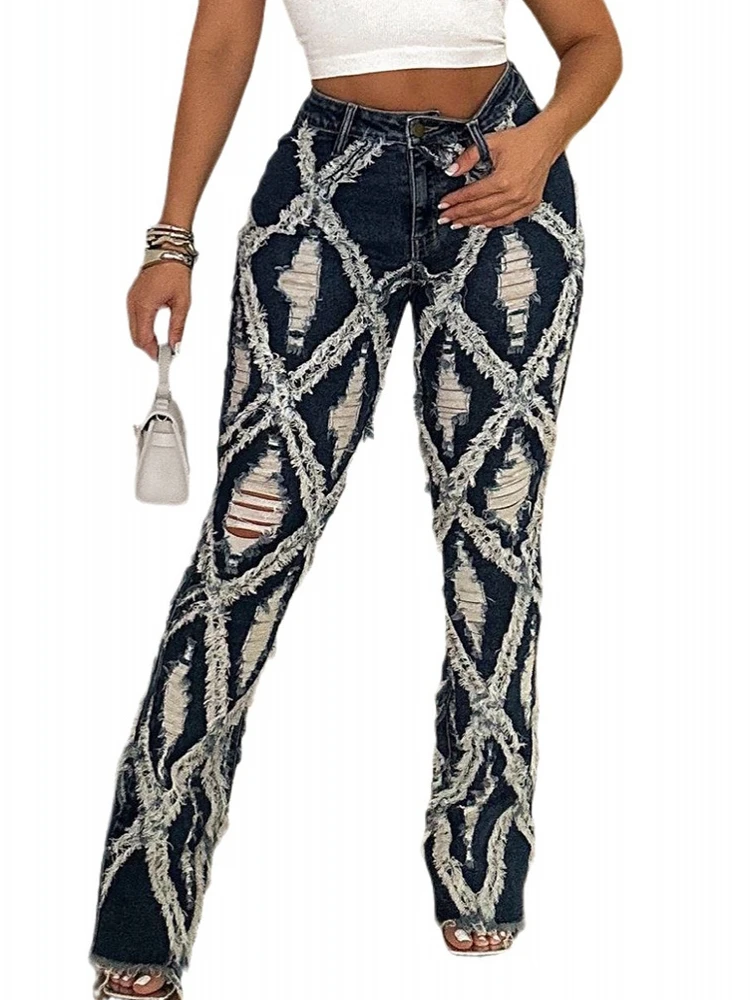 

Брюки на молнии 2025 г., женские джинсы, винтажные уличные потертые мешковатые джинсы, одежда, повседневные широкие джинсы с высокой талией, женские брюки