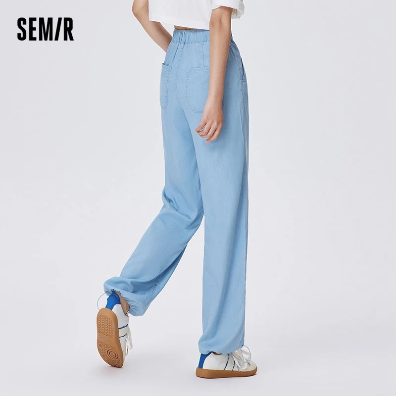 Semir Jeans Women Cool Sun Protection Leggings Jogging Pants 2023 Summer New Antimicrobial Quick Drying Loose Draping Pants