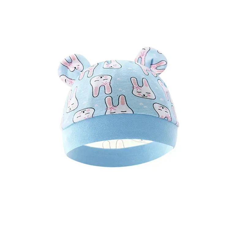 Cute Cartoon Fetal Cap for 0-3Months Newborn Baby Cotton Beanie Hat Soft and Comfortable Nursery Hats Newborn Accessories