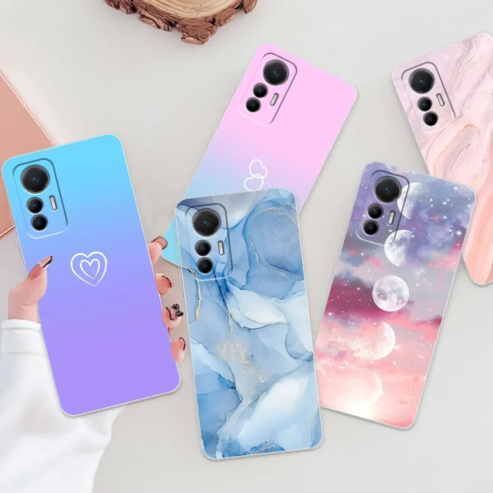 For Redmi Note 12S Case For Redmi Note 12s Silicone Fashion Painted Soft Phone Case for Xiaomi Redmi Note 12S Cover Bumper