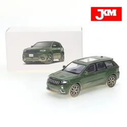 JKM 1/64 Jeep Grand Cherokee Trackhawk 2019 Alloy Diecast Model Shock Absorption Toy Car SUV Friends Gifts Collect Ornaments