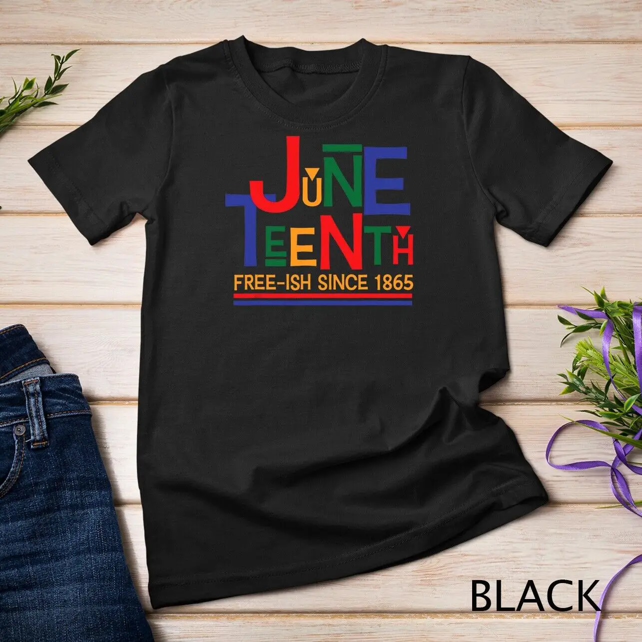 Juneteenth Celebration Free-ish Since 1865 Retro T-Shirt Unisex T-shirt