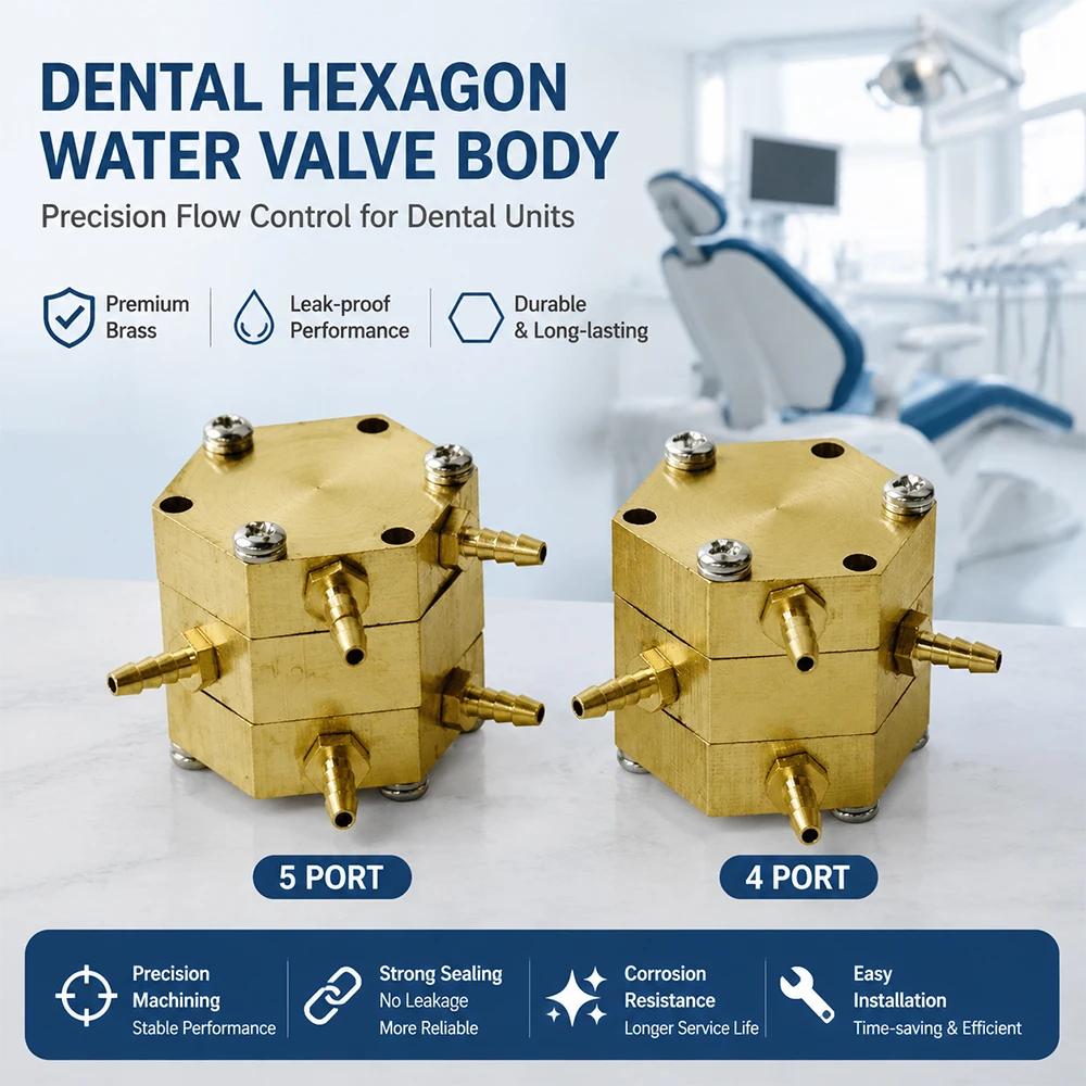 Dental Chair Unit Foot Pedal Valve Water Pressure Regulator for Air Valve Foot Control Switch Copper Valve Dental Accessories