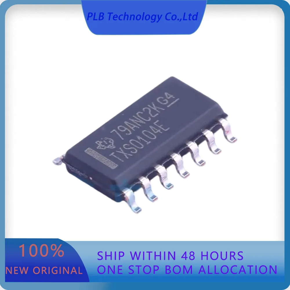 TXS0104EDR TXS0104  2.3V~5.5V 1 4 1.65V~3.6V 24Mbps SOIC-14 Translators Level Shifters Original Stock