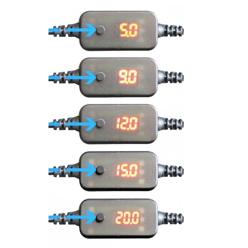 نوع C إلى تيار مستمر دفعة مهائي كابلات الحبل 5 فولت 9 فولت 12 فولت 15 فولت 20 فولت قابل للتعديل الجهد PD كابل شحن سريع لأجهزة الكمبيوتر المحمول العالمي