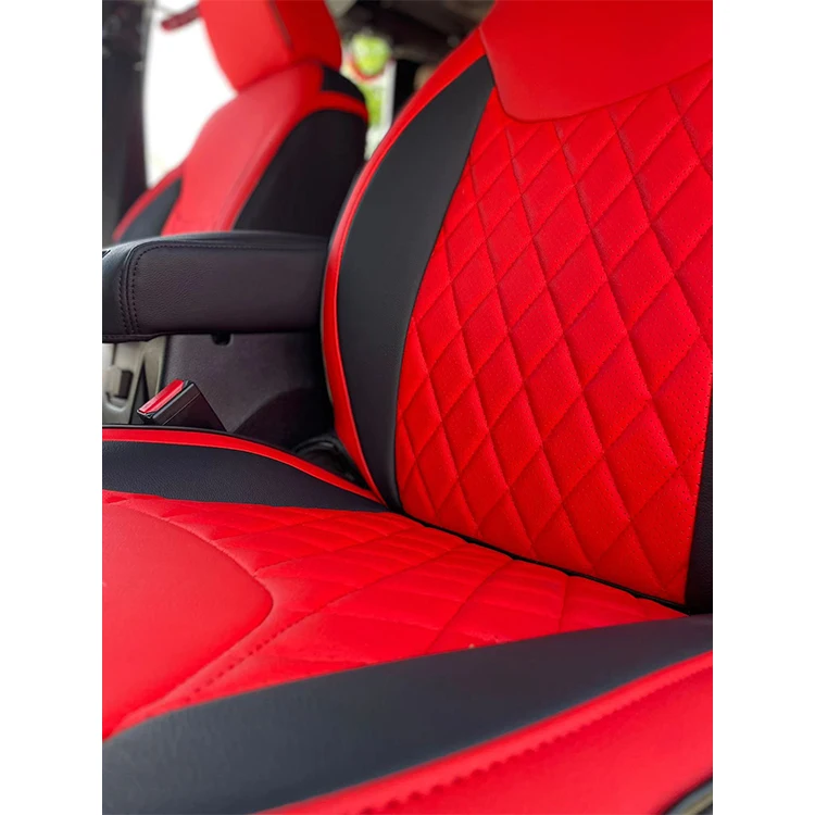 High Quality Leather Full Set Custom Car Seat Covers For 2013-2017 Jeep Wrangler JK/JL 4-Door Waterproof Vehicle Cushion Cover